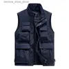 Gilets pour hommes Bolubao Hommes Gilet d'extérieur Multi-Poche Solide Couleur Pêche Directeur Reporter Travail Gilet Photographie Gilet Casual Veste Mâle Q231208