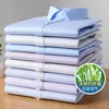 Overhemden voor heren Bamboevezel Herenoverhemd Lange mouwen Zakelijk Casual Elastisch Streep Professionele kleding Formeel Sociale kleding 8XL