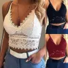 CAMISOLELE TAKSY KOBIETA KEDES Drut Prowader Uprowadźnia Seksowna bielizna z nutą w szyku w szpic szwu szwu koronki Balette Top Solid Bra217S T9YA#