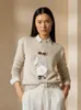 169133 mode classique à la mode de luxe concepteur RL tricoté pull femmes petit ours motif broderie hauts hommes