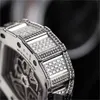 Richardmill Mechanical Watches Miler Sport Watch Richardmill RM1103 Original Diamond Inlaid Automatic Chain Timing Code Watch 18K Platinum Diamond Inlaid Da HBXI