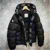 Jaquetas masculinas designer para homens inverno puffer jaqueta casacos acolchoados e engrossados blusão clássico com capuz zip quente mate b atacado 2 peças 10% desconto