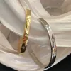 Koreanische 925 Silber Glatte Oberfläche Armband Frau Einfache Mode INS Stil Elegante Armbänder Kreative Party Zubehör