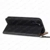 Klassisk bokstavsblomma Telefonfodral för iPhone 15 14 14Pro 13 13Pro 12 12Pro 11 11Pro X Xs Max XR 8 7 8Plus 7Plus Deluxe Design Pu Leather Plånbok Cover Full Body Shell Case