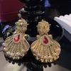 Orecchini pendenti francesi antichi vintage con goccia d'acqua, perline di conchiglia, personalità 925