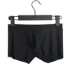 Sous-vêtements d'été hommes glace sous-vêtements en soie sans couture lisse Boxer poche bombée doux respirant slips décontracté short de bain culotte