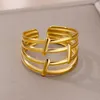 Cluster Rings Multi-layer For Women Opening Adjustable Stainless Steel Ring 2023 Trend In Wedding Jewelry Item Anillos