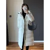 Mid Length 90 White Goose Down Jacket High-End 5000+Upgraded Anti Fouling 23 Autumn And Winter Warmth Thickened Puff New 402904