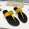 Luxury Men Woman Classic sandals slippers Summer Rubber shoe beach Slides letter Flat heel designer Metal button Lazy lady Loafers Flip flops