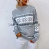 Damen-Strick-T-Shirts 2022 neue Herbst-Winter-Weihnachtspullover Damen-Pullover mit Stehkragen, lässige Langarm-Strickwaren, warme, weiche Pullover-Oberteile, Weihnachtsgeschenk J231208