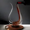 バーツールハイグレードのビッグデカンタ1500ml手作りクリスタルグラスワインウイスキーブランデーシャンパンディスカーメガネボトルファミリーギフト231207