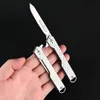 Konstkniv i rostfritt stål Byte av skarpt Sharp Blade -papper Skärning Folding Knife Portable Keychain Express Box Öppna liten kniv