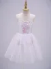 Girl Dresses Girls Ballerina Ballet Tutu Mesh Dance Dress Sleeveless Sequin Gymnastics Leotard Princess Stage Performance Dancewear