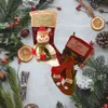 Noel Socks Hediye Çantası Noel Dekoratif Çoraplar Noel Ağacı Askı Şeker Çantası Yeni Yıl Dekorasyon Ev için Hediye
