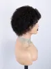 Short Curly Pixie Cut Wig With Bangs Ombre Color Human Hair Machine Made Lace Wigs For Women F-679
