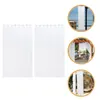 Curtain 2 Pcs Outdoor Waterproof Privacy Window Curtains Bedroom Elegant Indoors Drape White Gauze Screen Pavilion