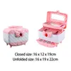 Beauty Fashion Kids Make-up Speelgoed Draagbaar met Real Cosmetic Case Gesimuleerde Set Vanity Toy voor Kinderen Meisjes Geschenken 231207