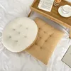 Decorazione del cuscino per la casa con sedia rotonda in tinta unita in peluche spesso per ufficio studentesco Coussin Decoratif