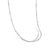 Chaînes Karloch S925 Collier en argent sterling pour femmes Instagram Design simple et à la mode Chaîne fine Collier de haute qualité