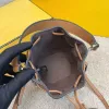 Genuine leather Drawstring Messenger bucket bags mens Totes Shoulder fashion bag Luxury Designer large handbag Clutch bag