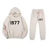 6dvh 23/24 Men's and Women's Hoodies Fashion Designer Essentialhoodies Fears Season 8 Essentials1977 Flocked Leggings Set High Street Couple