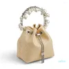 Borse da sera Pochette in cristallo bling Donna Designer di lusso Borsa coreana con strass