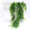 Decorative Flowers 84cm Artificial Hanging Plants Green Rattan Fern Persian Grass Plant Vine Wedding Garden Balcony Garland Decoration Fake