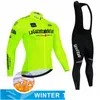 Maillots de cyclisme Ensembles Tour d'Italie Chaud Hiver Thermique Polaire Hommes Équitation En Plein Air VTT Ropa Ciclismo Bib Pantalon Ensemble Vêtements 221125 Drop D Dhpdw