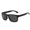 Солнцезащитные очки Поляризованные квадратные мужские спортивные очки для езды на велосипеде Ретро уличные очки UV400 черные оттенки винтажные очки для вождения и рыбалки