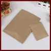 Jewelry Pouches 500pcs 7x10cm Flat Brown Kraft Paper Bag No Window Not Stand Up Zipper/zip Lock Packaging Bags For Gifts/tea