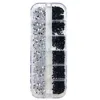 Nagelkonstdekorationer 3000st en låda nagelkonst Flat Back Crystal Rhinestone 15mm 20mm Diamonds Strass Manicure Tips 3D Decoration 231207