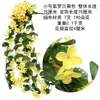 Decorative Flowers Charming Hang Wall Violet Artificial Flower Decoration Simulation Wedding Hanging Basket Orchid Silk