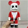 Filmspellen 400% 28 cm De Bearbrick Kerstman en Pompoen Prins Jack Beerfiguren Speelgoed voor verzamelaars Kunstwerk Model Dec251A Goede Dr Dhydy