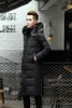 Piumino da uomo nuovo piumino oversize al ginocchio cappotto spesso da uomo abbigliamento invernale da uomo