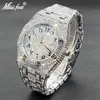 Otros relojes Diamante completo de lujo para hombres Top Brand Hip Hop Iced Out Número árabe Reloj Moda Acero Reloj impermeable Drop 231208