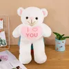 Ours en peluche mignon de 55cm, jouet en peluche doux, câlins kawaii, cadeau de saint valentin, oreiller pour enfants