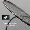 Badminton String Carbon Fiber Racket 5U 78G Professional Training Raquette Ball Control Type Padel Raqueta Ultralight 231208