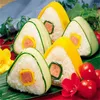 Dinnerware Sets 2PCS DIY Triangle Rice Ball Mold Sushi Cuisine Seaweed Dry Roasted Set