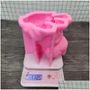 Candles Large Teddy Dog Sile Candle Mold Lovely Animal Pet Gypsum Resin Soap Ice Chocolate Baking Mod Home Decor Ornament Gifts Drop Otevr
