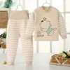 Pajamas Children Sets Autumn Winter Thermal Underwear Set for Boys Girls Thicken Warm Cotton Kids Clothes Baby Sleeping Clothing Pajamas 231207