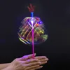 LED Rave Toy 1PCS Rainbow Magic Stick Wand LED Bubble Flower Colorful Light Light Wirllight Children Luminous 231207