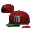 Casquettes de baseball Vendez Mexique Baseball Basketball Fans de football Snapbacks Chapeaux personnalisés Toutes les équipes Ajustées Snapback Hip Hop Sports Mix Ordre Dh4we