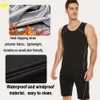 Men Sauna Suit Sweat Set Slimming Pants Weight Loss Vest Workout Shirts Fiess Tank Top Sport Body Shaper Fat Burner