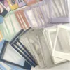 Korthållare Ins Film Solid Border Sleeves Transparent 3-tums Cover Idol Protective Hleeve 40pcs Multi Coloured Stationery