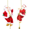 Kerstspeelgoedbenodigdheden Elektrisch Kerstmanspeelgoed Klimkralenketting Kerst Oude Man Pop Muziek Klimmen Creatief Kinderen Geschenken Kerstdecoratie 231208