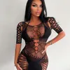 Sexy lingerie voor fijn lichaam erotisch mesh vrouwen ondergoed visnet transparant spandex bodysuit sex pak babydoll