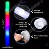 Party Hats 100pcs LED Foam Glow Sticks Flashing Baton Cheer Tube In The Dark Wedding Supplies 3 Modes Stick Toys 231207