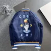 Casabl Hip-Hop Baseball Jacket Oversize Mens Jackets Designer Tech Cardigan Płaszcz Zimowy w dół kurtka zagęszczona ciepła bluza męska moda moda swobodna koszula