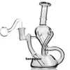 Стакан Dab Rigs Толстые стеклянные водяные бонги Кальяны Dabber Chicha Курительная трубка Уникальный бонг с 14-миллиметровым фейерверком