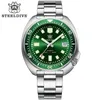 Zegarstka na rękę SD1970 Steeldive Brand Pasek 44 mm Automatyczny ruch ze stali nierdzewnej Sapphire Glass Men NH35 Zegarek nurkowy z ceramiczną ramką